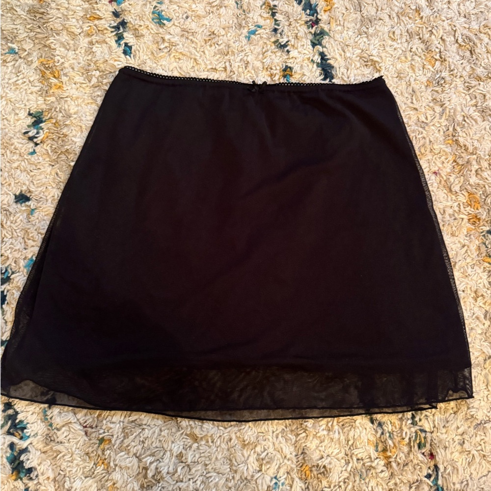 Brandy Melville Black Mini Skirt